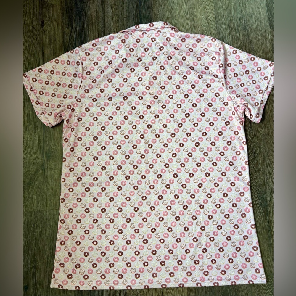 Men’s XL Donut Print Polo Golf Shirt – Fun & Unique! - Picture 2 of 4